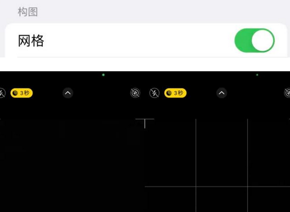 兴安苹果手机维修网点分享iPhone如何开启九宫格构图功能